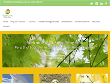 Tablet Screenshot of creativefengshui.com.au